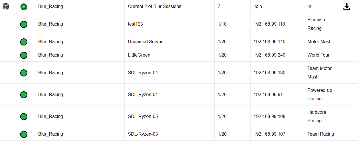 Multipler Servers Dropdown